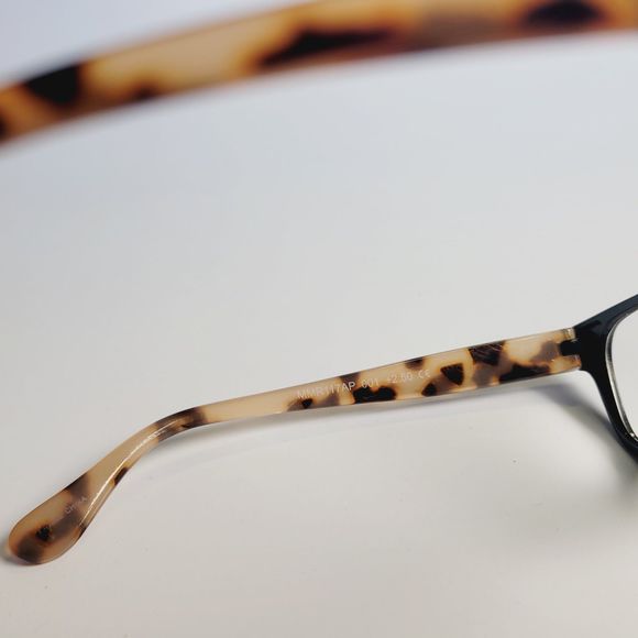 Marilyn MANROE mmr117ap EYEGLASSES READERS FRAME +2.50 black tortoise C7 - Picture 5 of 11
